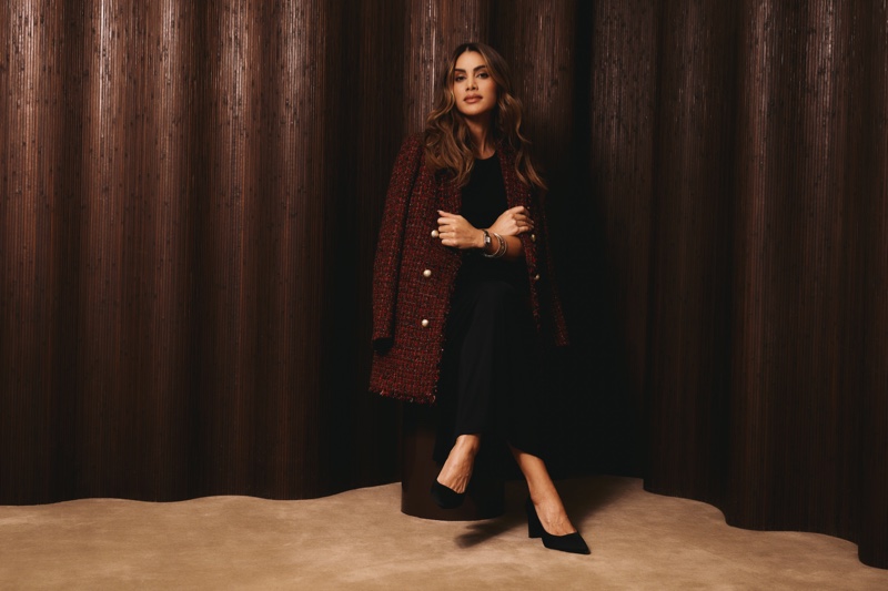 Camila Coelho stars in Anne Klein's fall 2024 campaign.