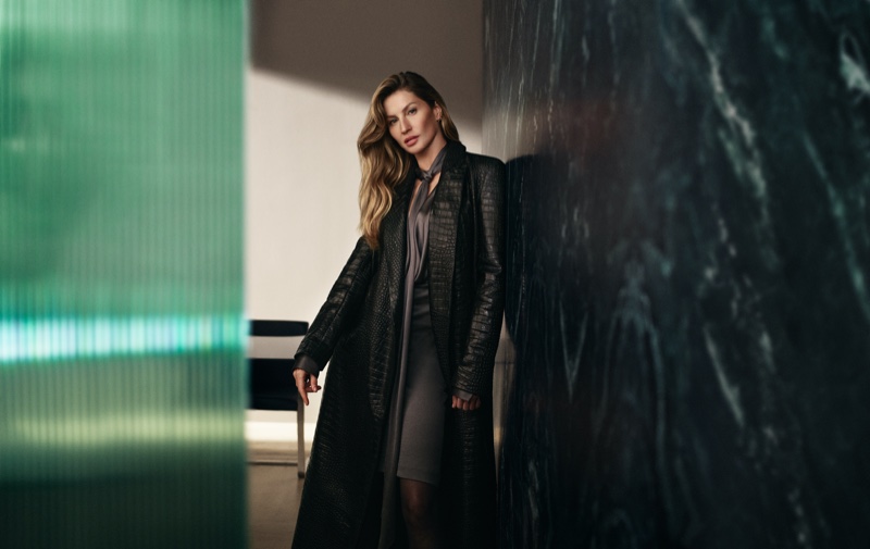 Gisele Bundchen wears office-ready looks for BOSS' fall 2024 campaign.