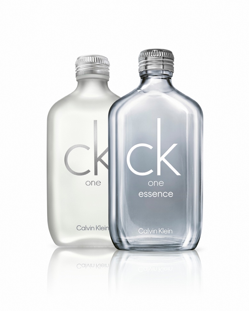 A look at the Calvin Klein CK One and CK One Essence bottles.