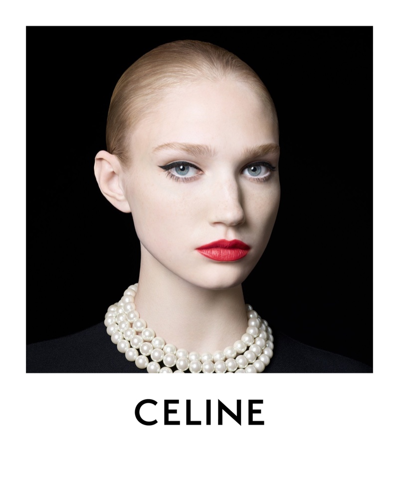 Tess wears Celine Beauté Le Rouge Celine.