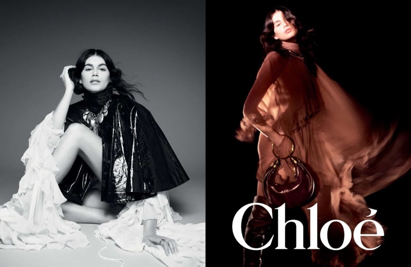 Kaia Gerber Chloe Winter 2024 Campaign