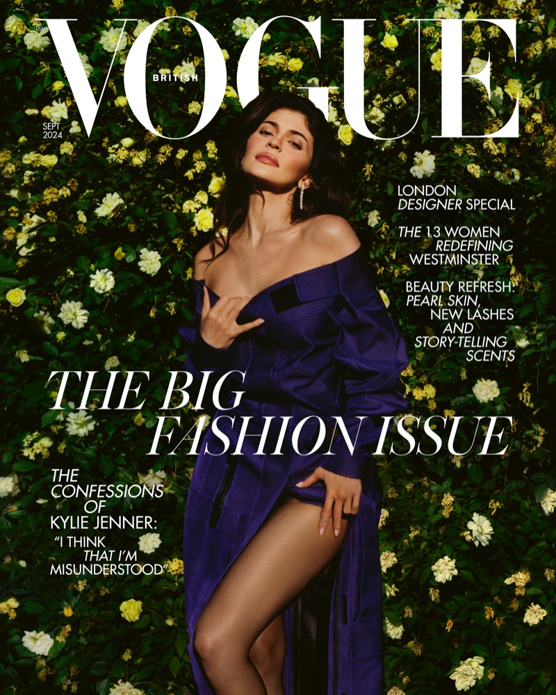 Kylie Jenner on British Vogue September 2024 cover.