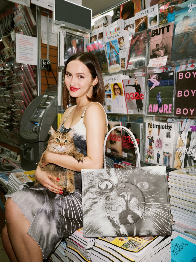 Maude Apatow Tory Burch Cat Capsule Photoshoot