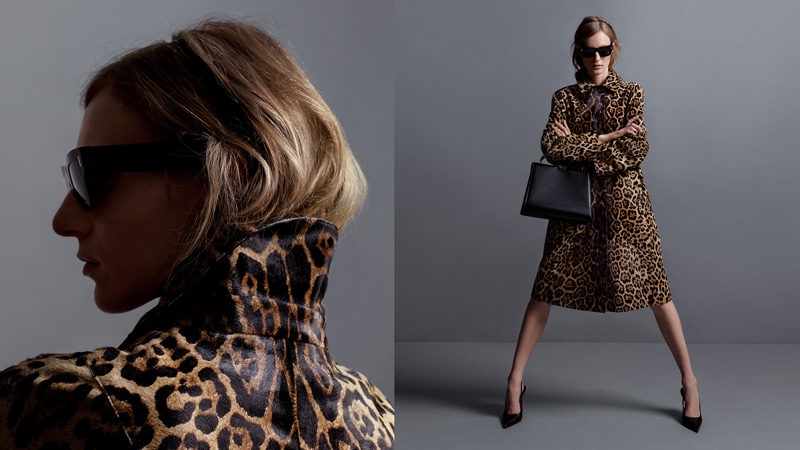 Bold animal print stands out in the Michael Kors Collection fall-winter 2024 campaign.