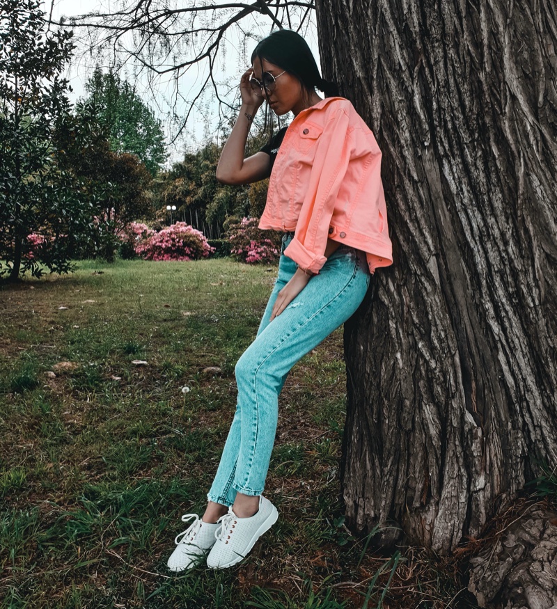 Pink Jacket Jeans Soft Girl Look