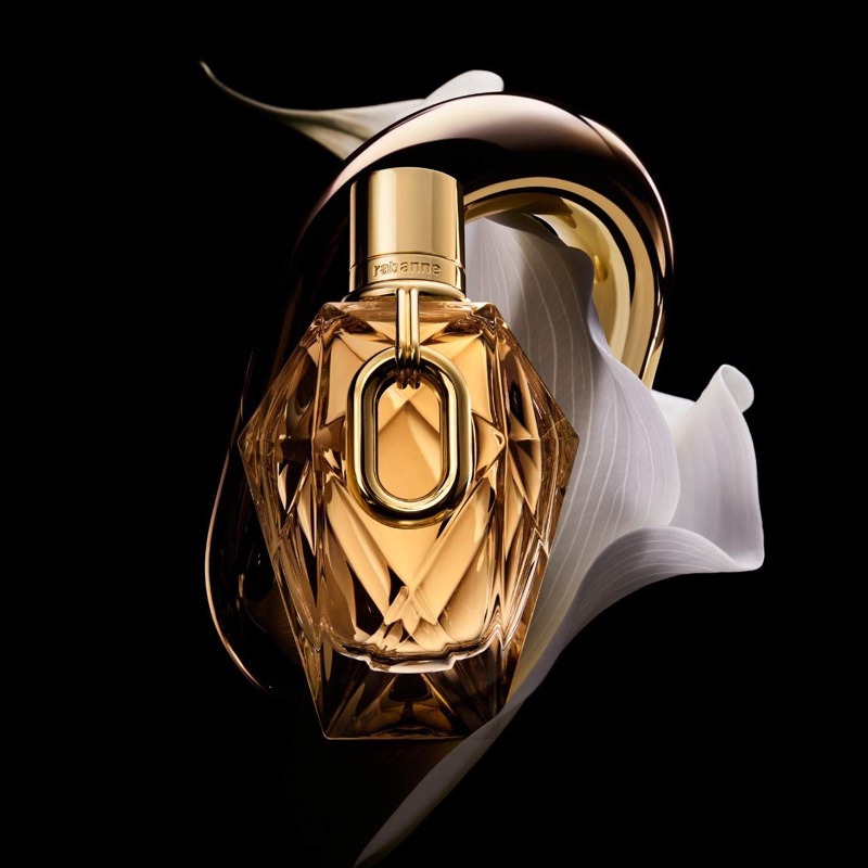 A look at the Rabanne Million Gold Eau de Parfum bottle.