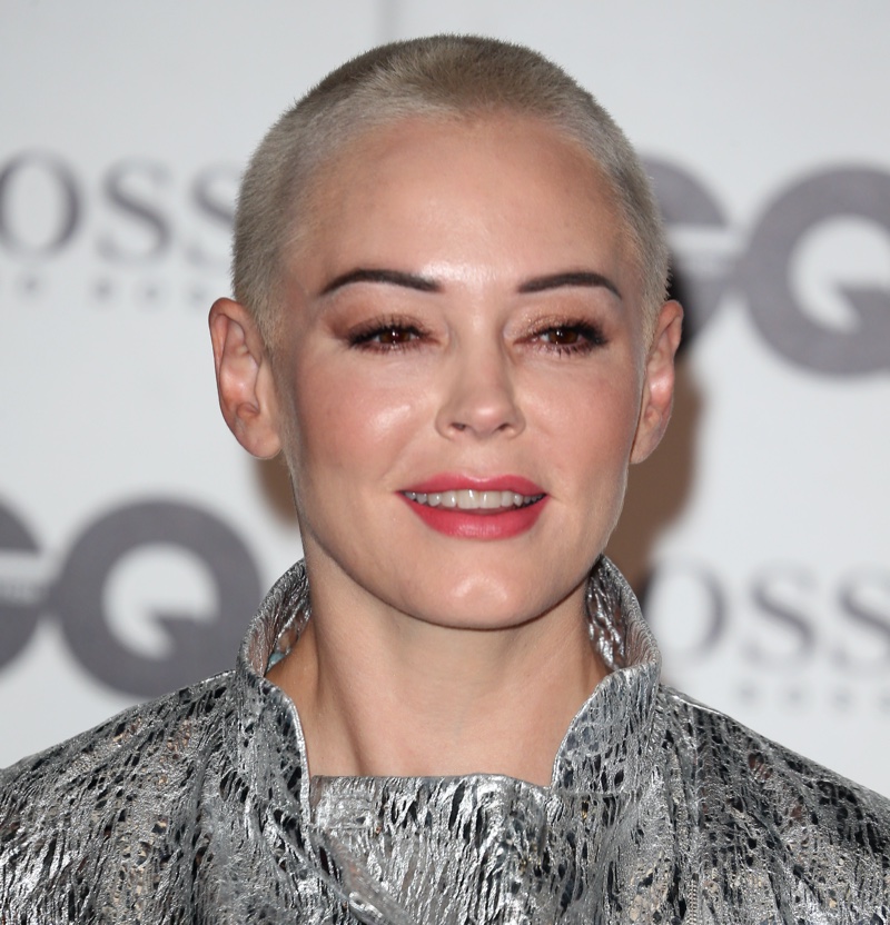 Rose McGowan Buzz Cut