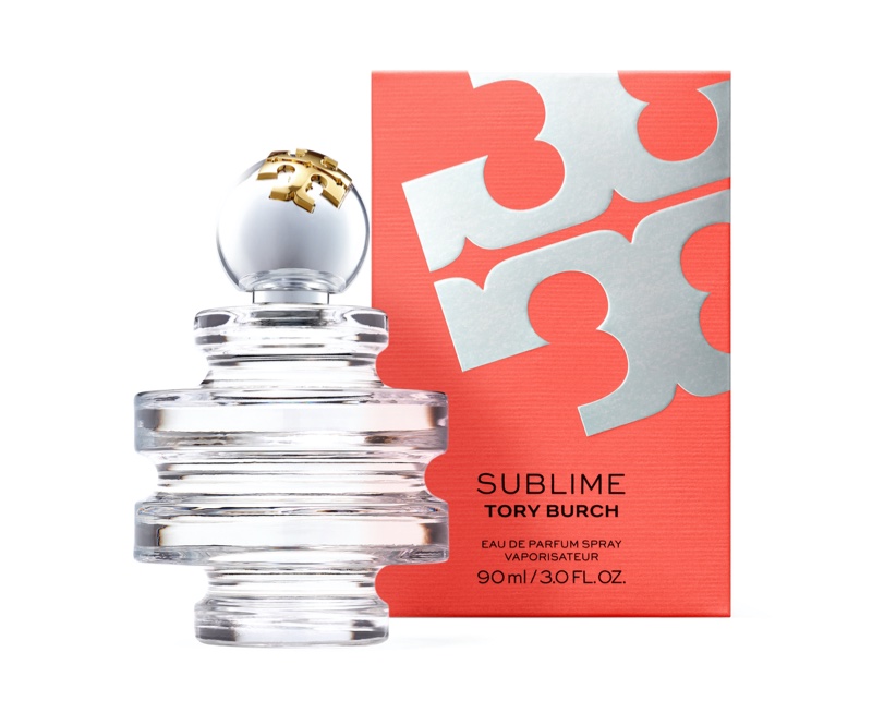 A look at the Tory Burch Sublime fragrance bottle.