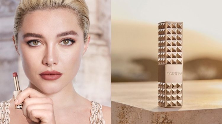 Florence Pugh is a Vision in Valentino’s New Lipstick Ad