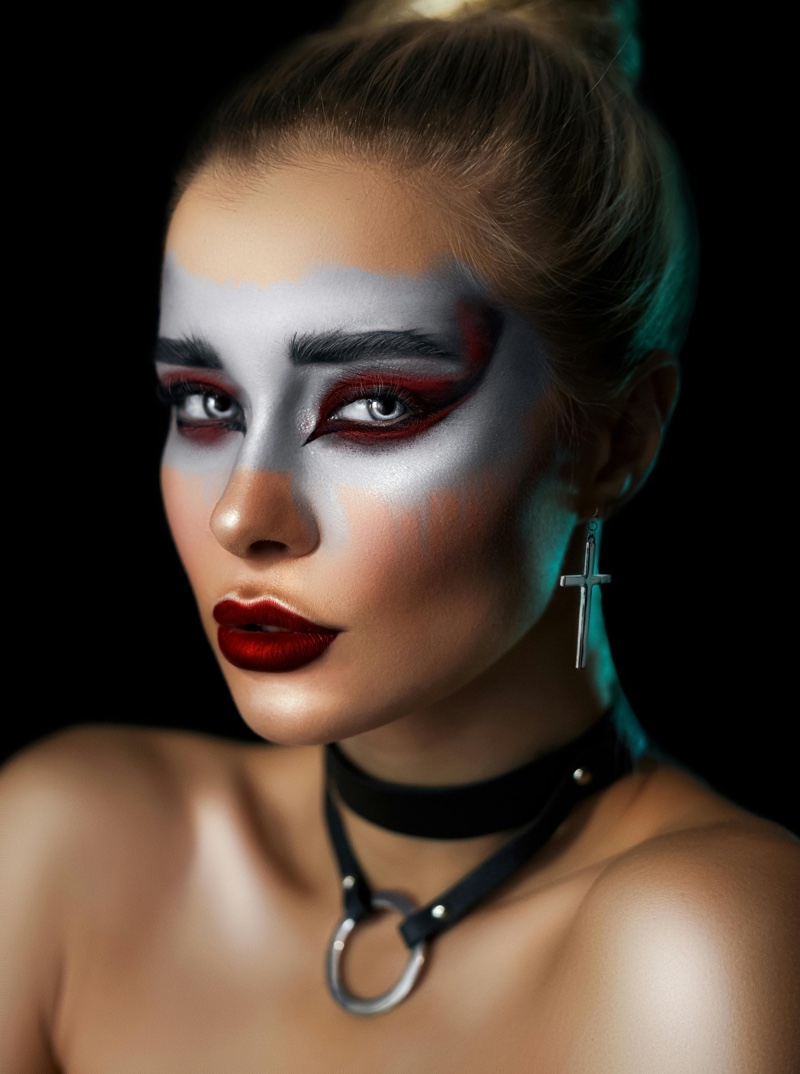 Futuristic Warrior Halloween Makeup