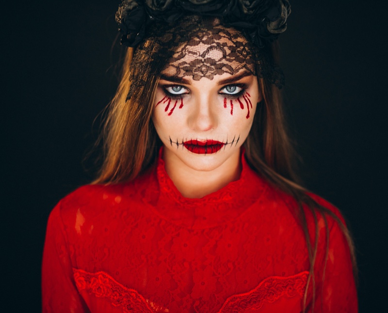 Goth Doll Halloween Makeup