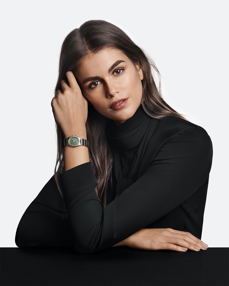 Kaia Gerber Omega Constellation Watch 2024 Ad