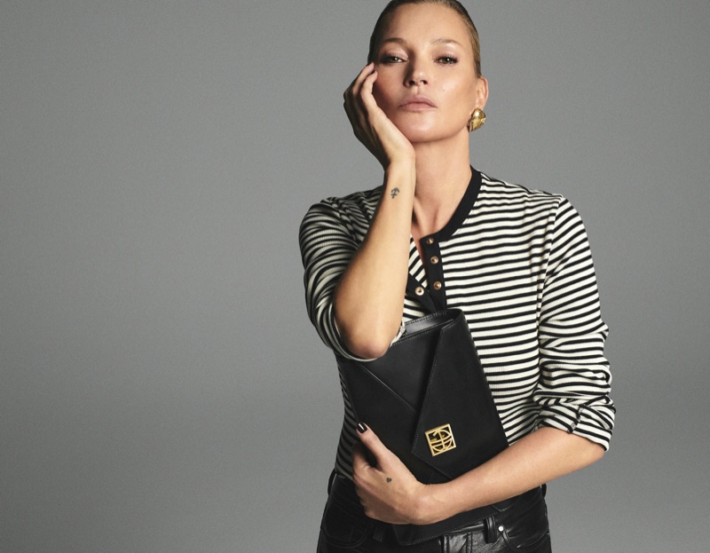 The Elly bag from Anine Bing features a sleek silhouette, as shown by Kate Moss.