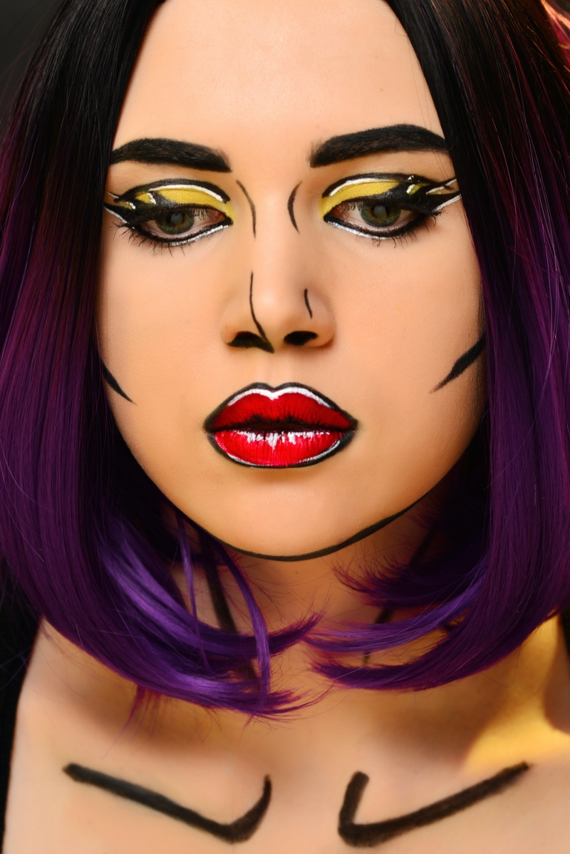 Pop Art Halloween Makeup