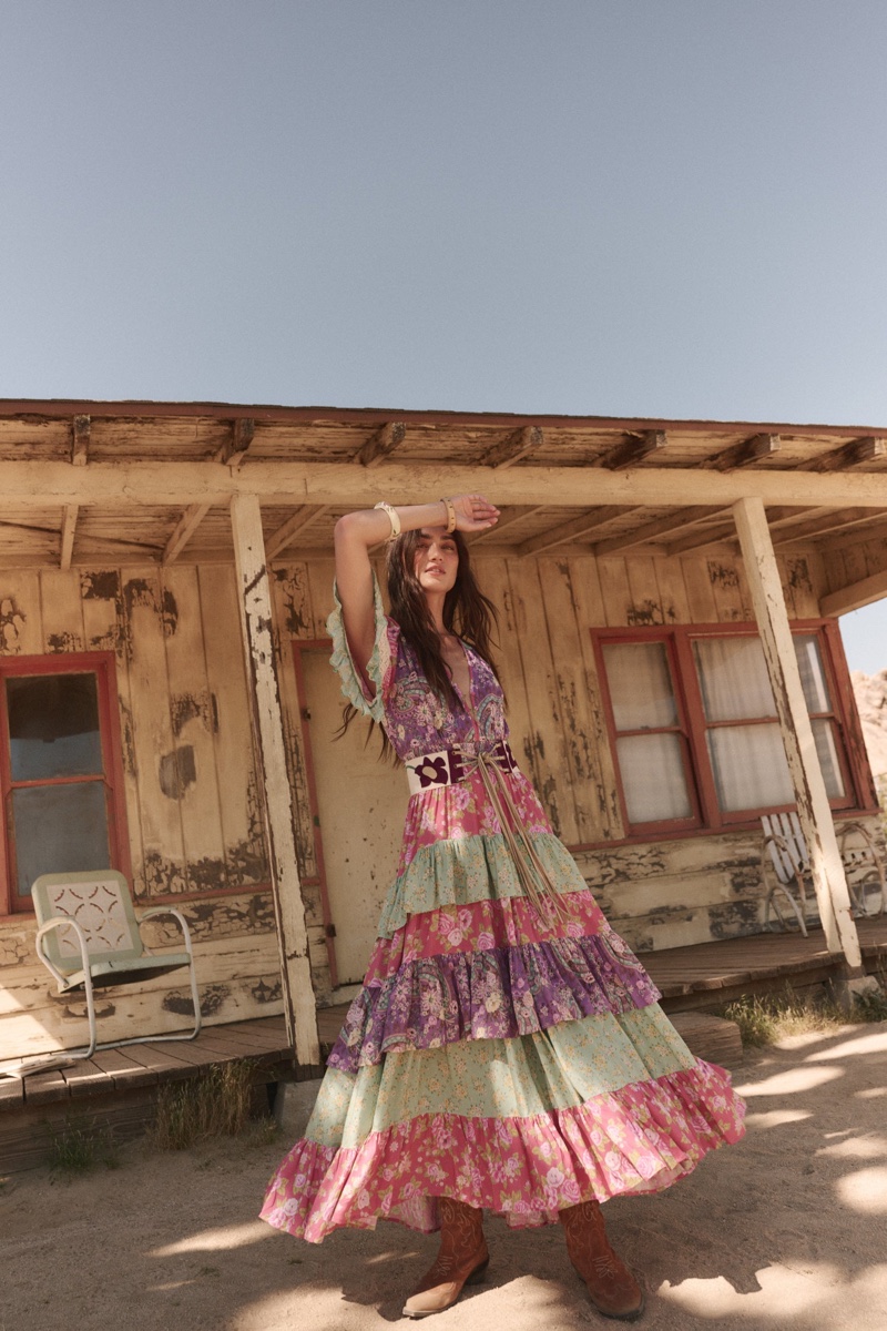 Spell has a boho moment with its Melody Ra-Ra Gown in Beatnik