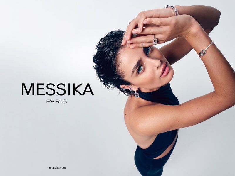 Model Taylor Hill shines in Messika's So Move campaign for 2024.