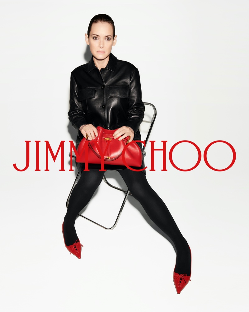 Winona Ryder Jimmy Choo Fall 2024 Ad