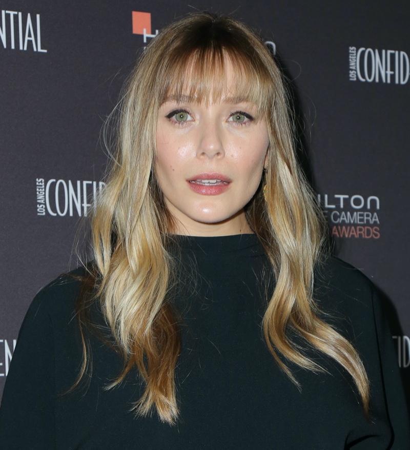 Wispy Bangs Long Hair Elizabeth Olsen