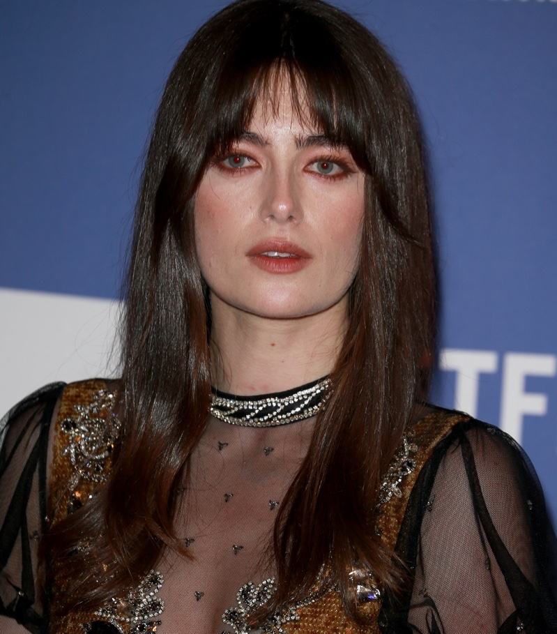 Wispy Curtain Bangs Millie Brady