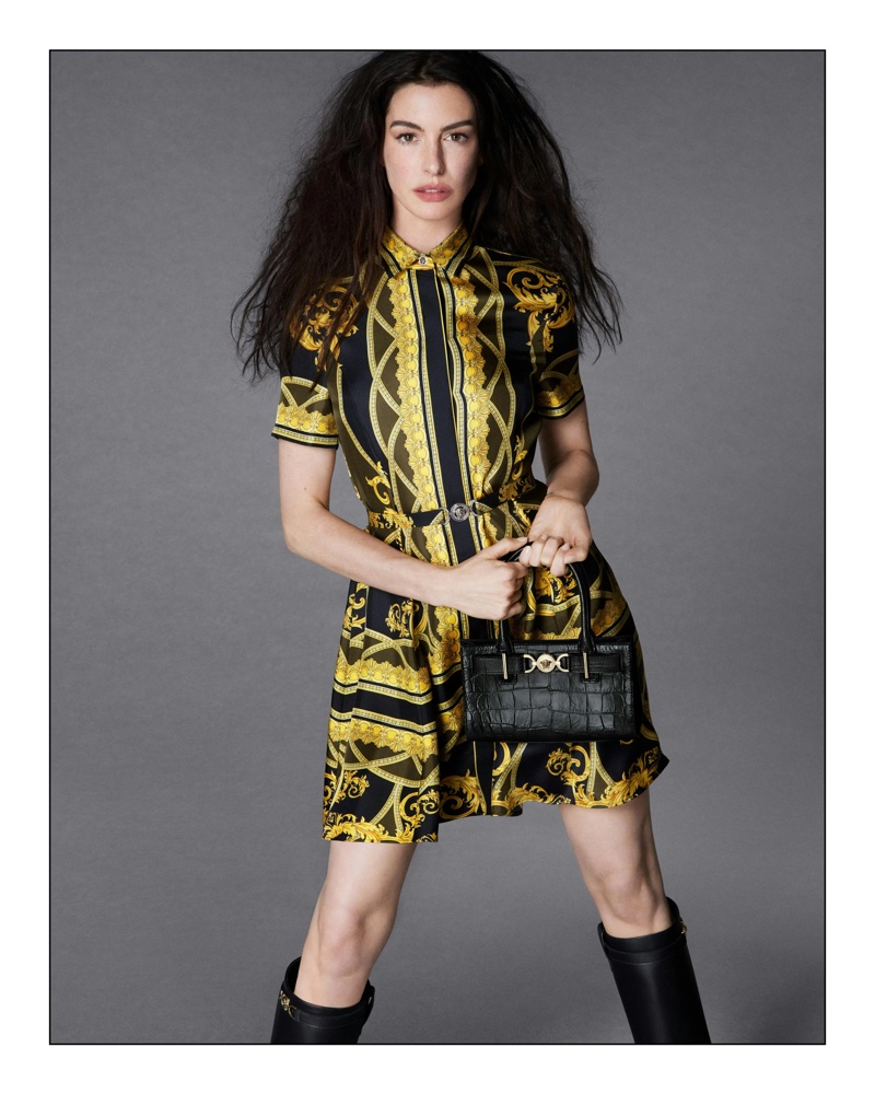 Anne Hathaway Versace Icons Fall 2024 Ad