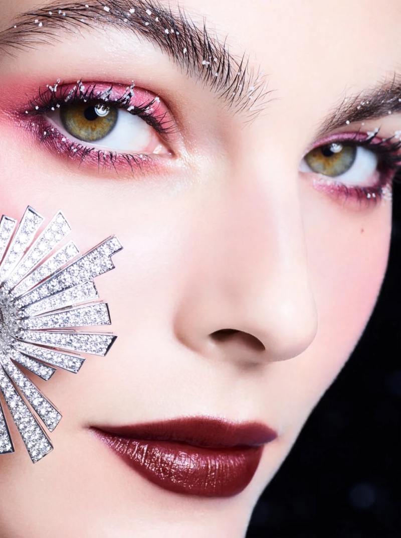 Chanel Makeup's Holiday 2024 campaign features beauty looks inspired by the Northern Lights.