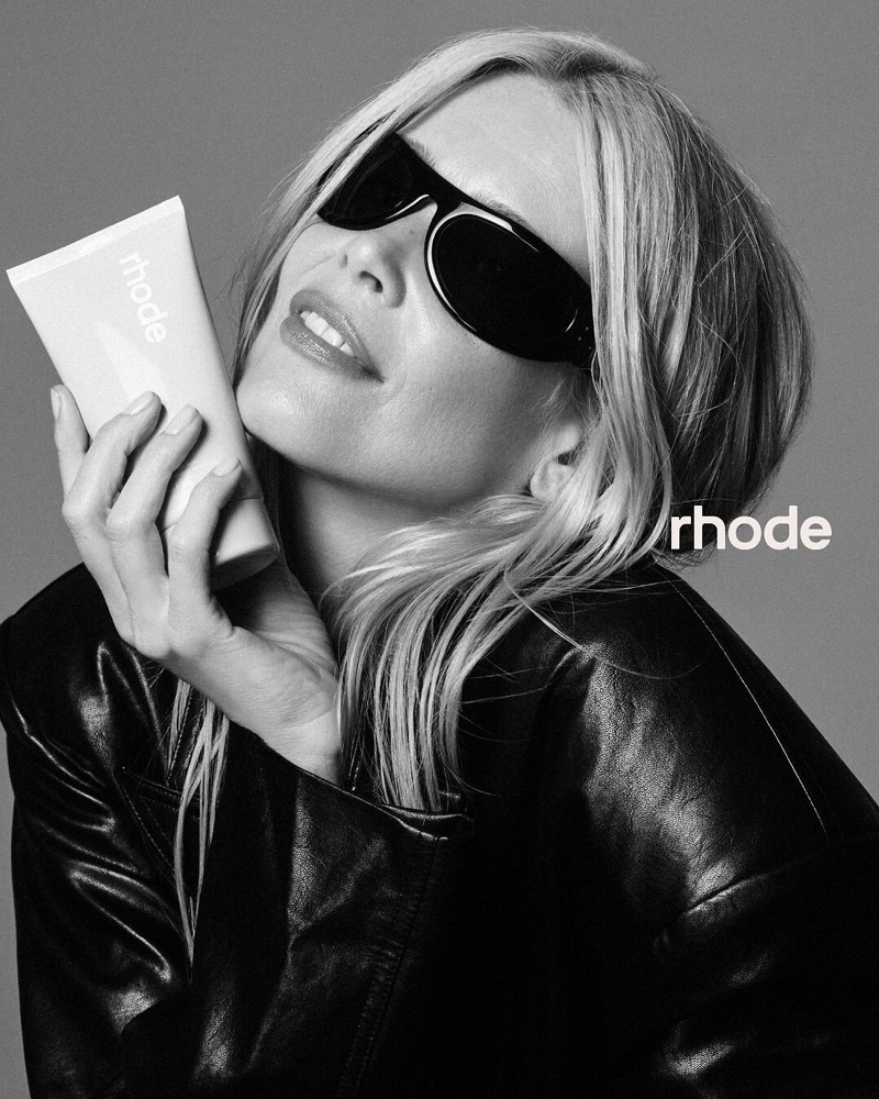 Rhode taps Claudia Schiffer to front its Barrier Butter balm campaign.