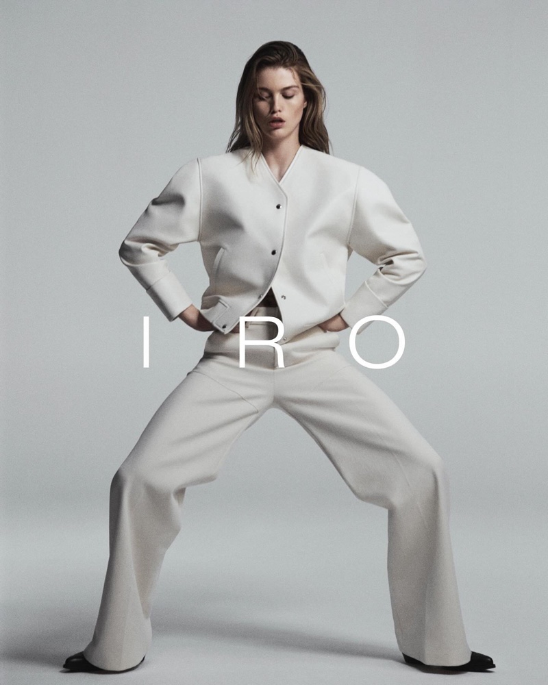 IRO features monochrome style with its fall-winter 2024 campaign.