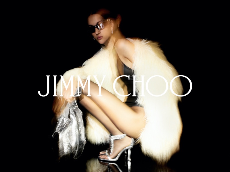 Jimmy Choo focuses on silver accessories with its winter 2024 collection.