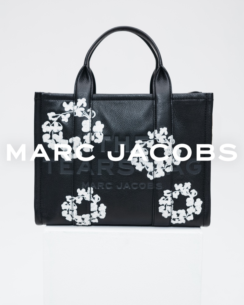 The Marc Jacobs and Denim Tears Tote Bag features a cotton wreath design.