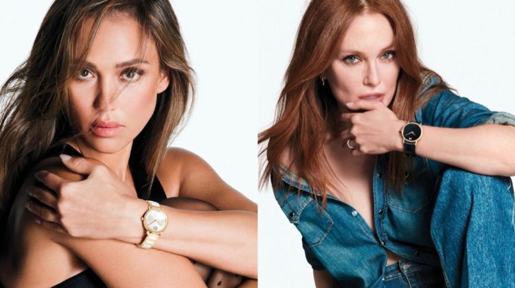 Jessica Alba & Julianne Moore Wow in Movado Watch Ad