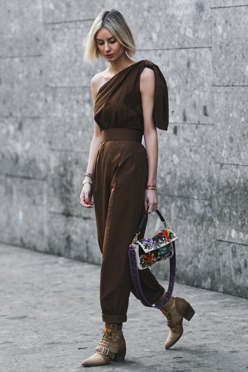 One Shoulder Jumpsuit Outfit