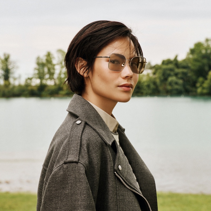 Brunello Cucinelli features titanium frames in its fall 2024 eyewear collection.