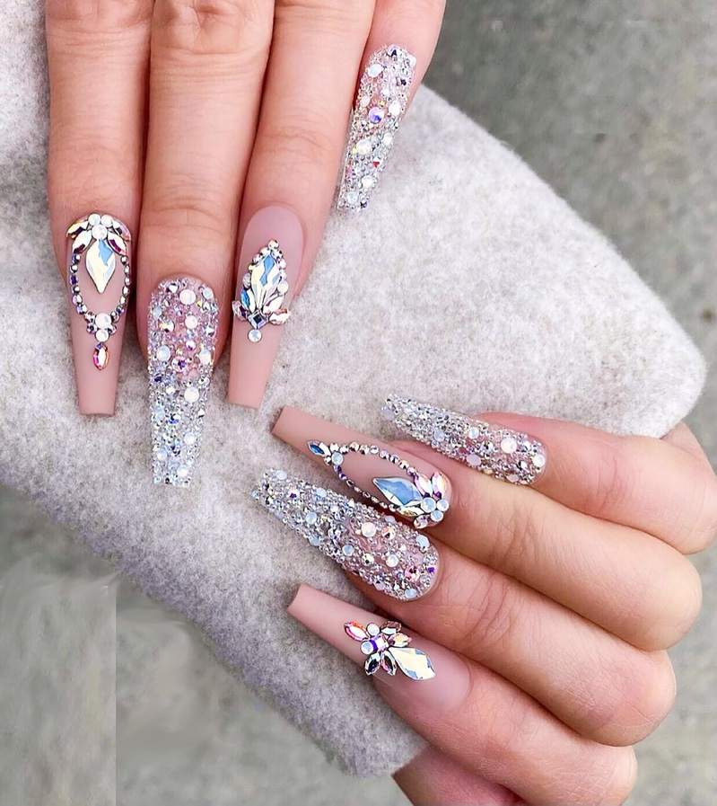 Crystal Nails Long