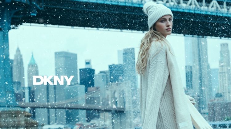 DKNY’s Holiday 2024 Campaign Has a Snowy Manhattan Scene