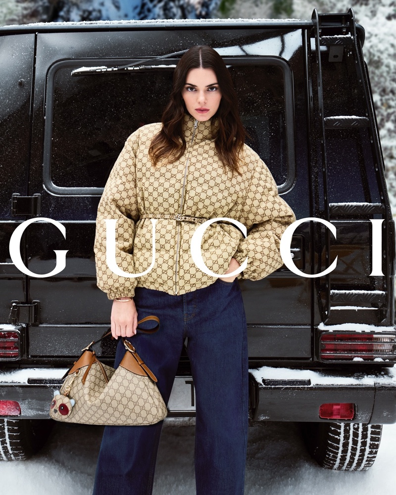 Kendall Jenner fronts the Gucci Gift: To the Mountains campaign.