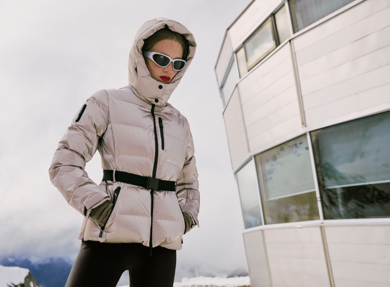 Zara's Ski 2024 collection features a puffer down jacket.