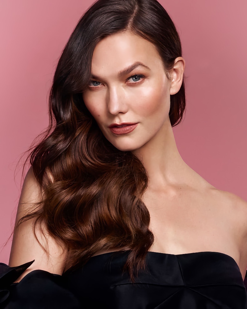 Karlie Kloss gets her closeup for Carolina Herrera's Good Girl Blush Elixir perfume.