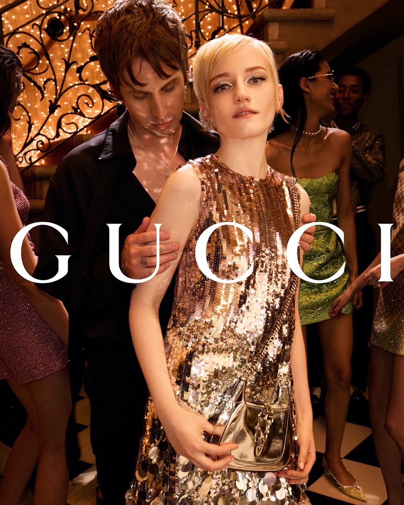 Julia Garner shines in Chapter 4 of the Gucci Gift campaign.