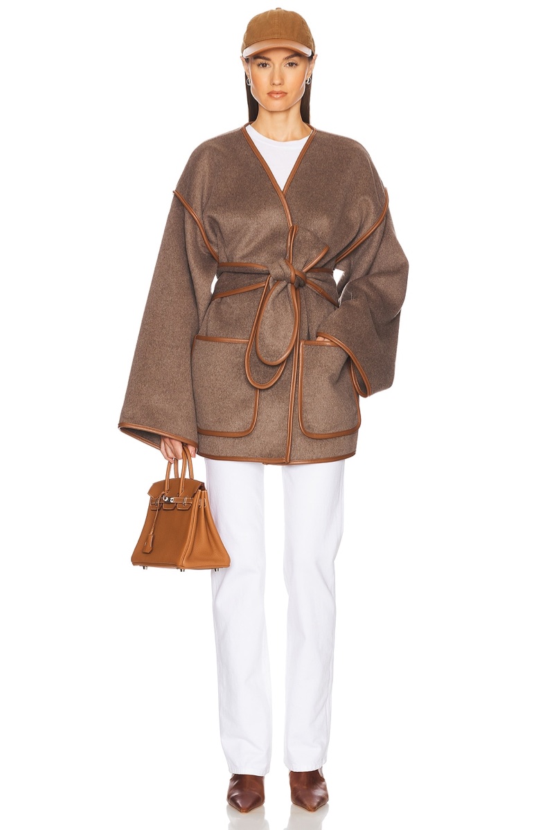 Helsa Wool Blend Blanket Coat $428