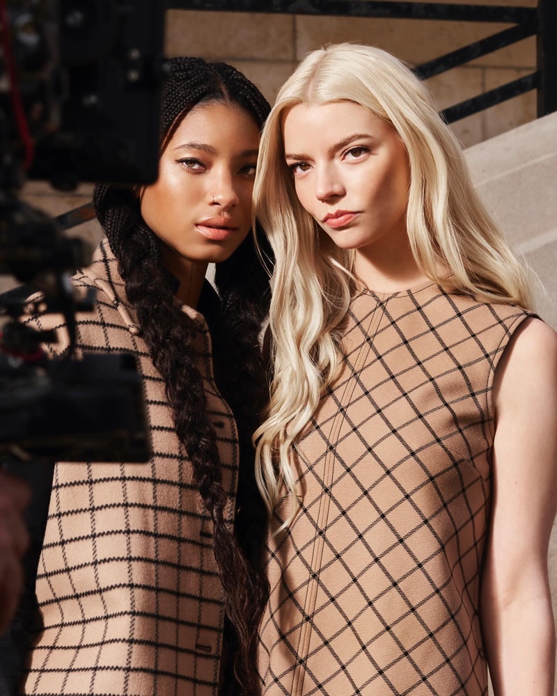 Dior ambassadors Willow Smith and Anya Taylor-Joy behind-the-scenes on Dior makeup campaign.