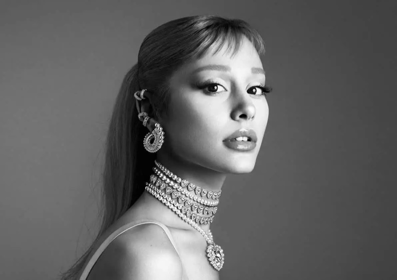 The Ariana Grande x Swarovski capsule features heart-shaped jewelry.