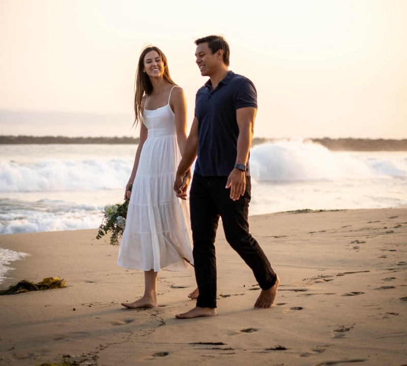 Beach Engagement Photo