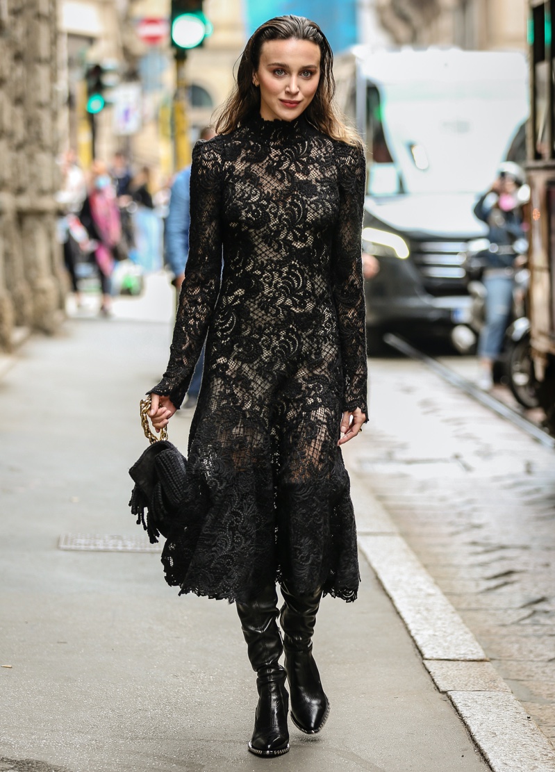 Black Lace Italian Fashion