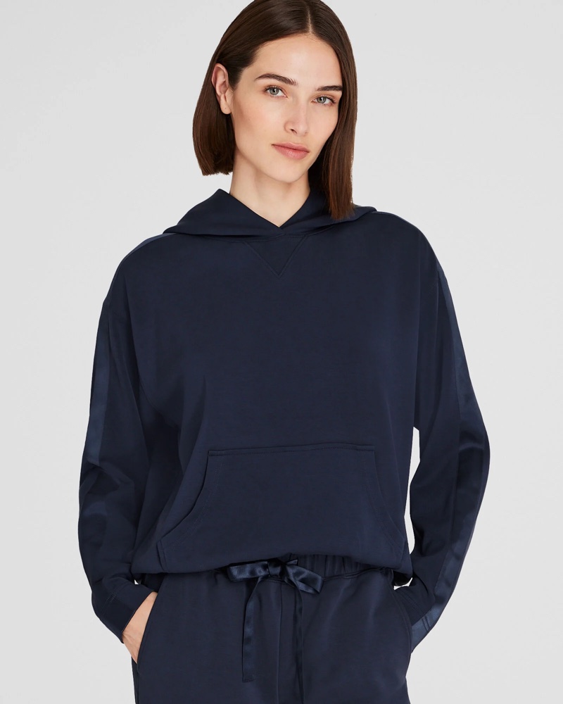 Club Monaco Satin Stripe Hoodie $128