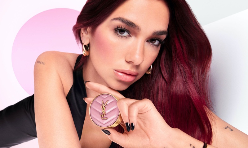 Singer Dua Lipa stars in YSL Beauty Make Me Blush ad.