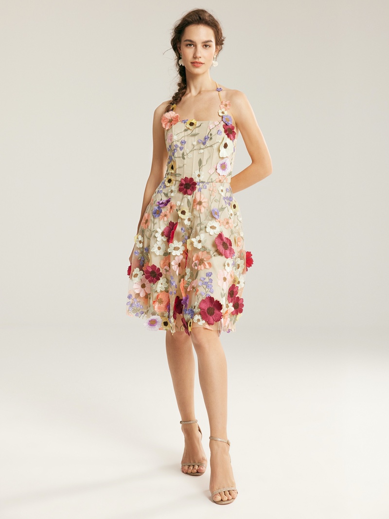 Floral Graduation Dress