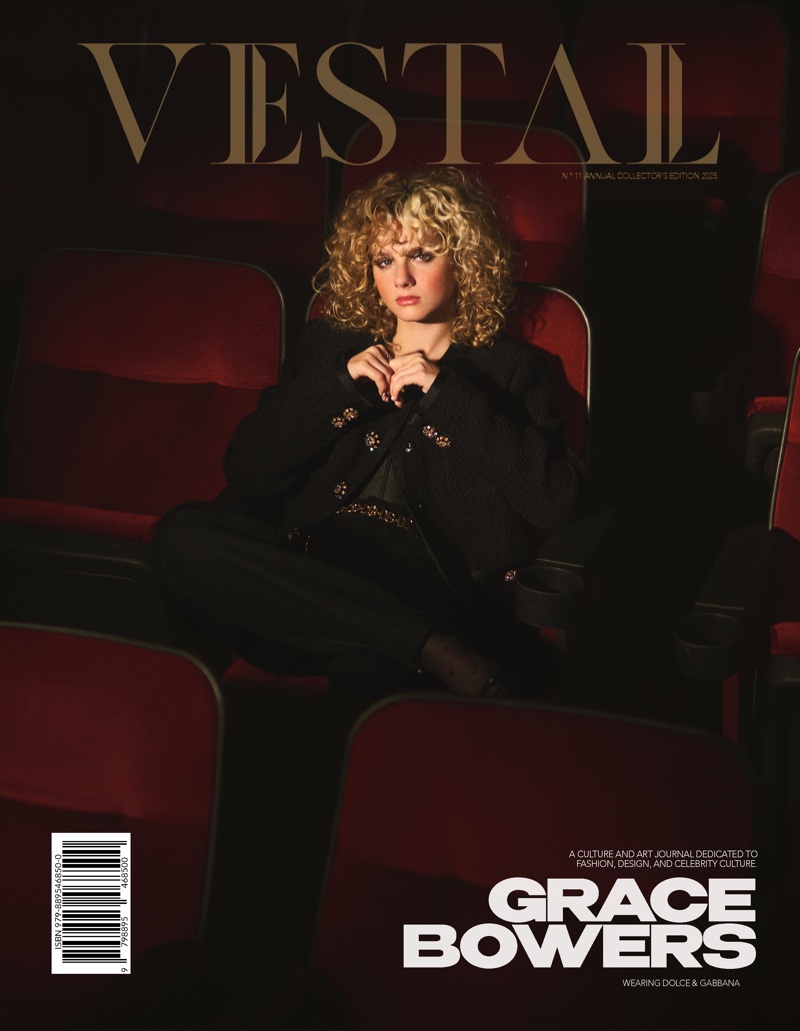 Musician Grace Bowers wears Dolce & Gabbana on Vestal Magazine cover.