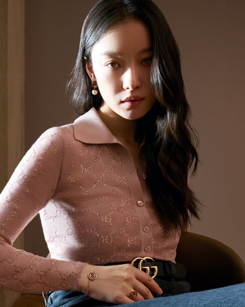 Ready for her closeup, Ni Ni shines in the 2025 Gucci Lunar New Year ad.