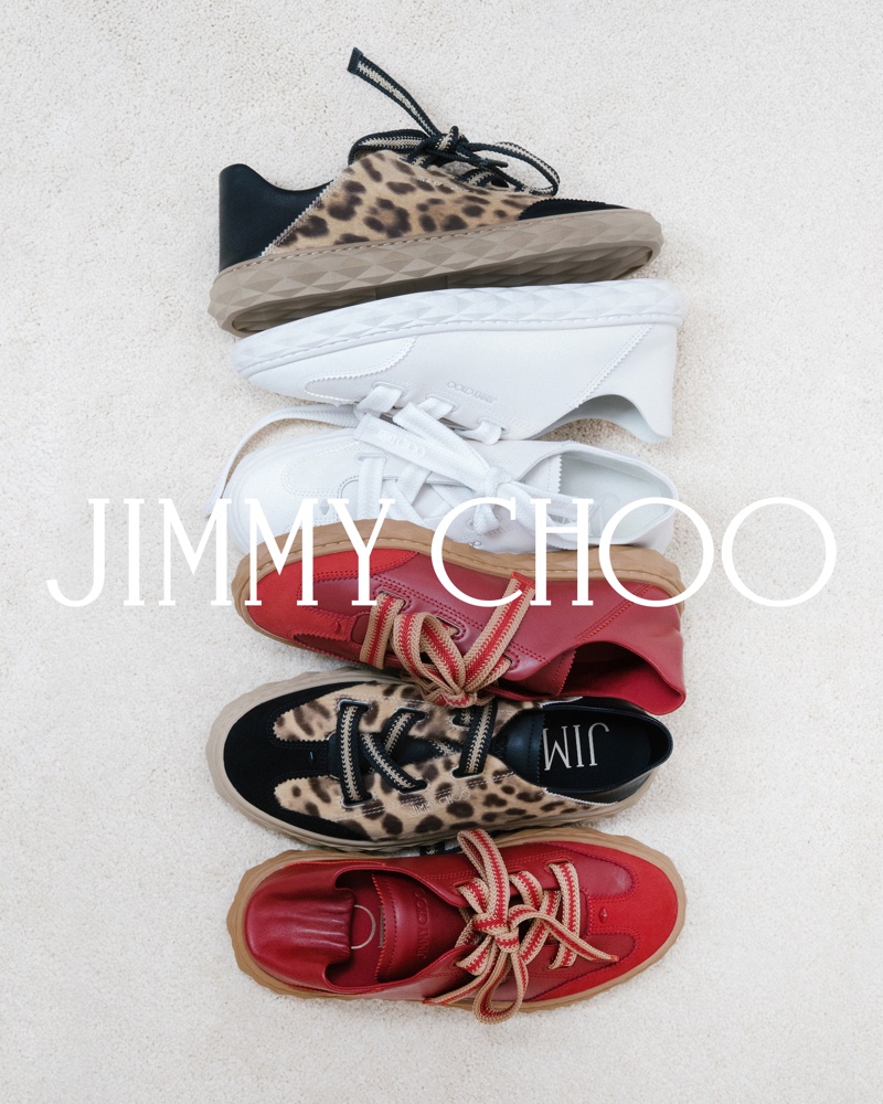 Jimmy Choo debuts the Diamond Flex sneaker collection.