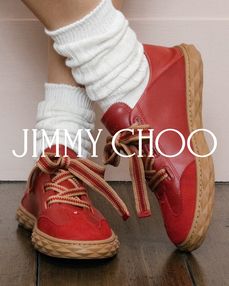 Red Jimmy Choo Diamond FLEX trainer